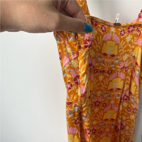 Free People Sasha Sweetheart Neckline Printed Mini Dress S - Picture 10 of 13
